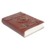 Leather Tigereye with Belts Notebook 15x10 cm - immagine 2