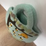 Tree and Beehive Felted Bag - 35x27cm - immagine 6
