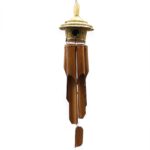Lrg Round Seagrass Bird Box with Chimes 56x20cm - immagine 3