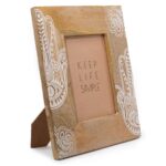 Lrg Mango Wood Picture Frame (for 13x18cm) 28x23x2cm - Hansa - White