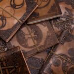 Assorted Esoteric Leather Notebooks - 15x11.5 cm - immagine 4