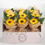 Soap Flower - Two Sunflower Bouquet - immagine 6