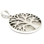 Tree of Life Silver Pendent 30mm - Mother of Pearl - immagine 2