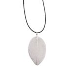 Necklace - Bravery Leaf - Silver - immagine 3