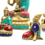 Brass Buddha Figure - Lrg Head - 11.5 cm - immagine 12