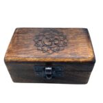 Wooden Pill Box 9x5x4cm - Carved Designs - immagine 5
