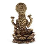 Brass Miniature Gods - Laxmi (22gms)  - 37mm - immagine 7