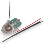 Green Small Hamsa Incense Holder 13x5.5cm - immagine 3