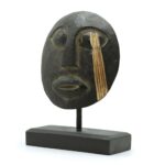 Timor Tribal Decorative Mask - Black 27x20cm - immagine 2