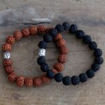 Rudraksha Buddah Bangle Mala - Dark - immagine 4