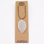 Necklace - Bravery Leaf - Silver