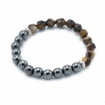 Faceted Gemstone Bracelet - Magnetic Tiger Eye - immagine 2