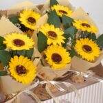 Soap Flower - Two Sunflower Bouquet - immagine 5