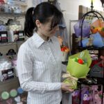 Standing Soap Flower Bouquet - Green Yellow - immagine 3