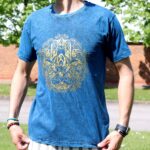 Medium Stone Washed Teashirt - Hamsa - Blue - immagine 5