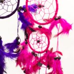 Bali Dreamcatcher - Medium Round - Turq/Pink/Purp