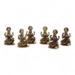 Brass Miniature Gods - Laxmi (22gms)  - 37mm - immagine 3