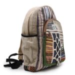 Large Hemp Backpack - Rope & Pockets Style - immagine 2