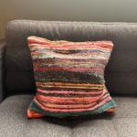 Rag Rug Cushion Covers - 40x40cm - Multicoloured - immagine 2