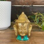 Brass Buddha Figure - Lrg Head - 11.5 cm - immagine 10