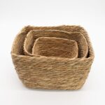 Seagrass Square Baskets - Natural - Set of 3 - immagine 2