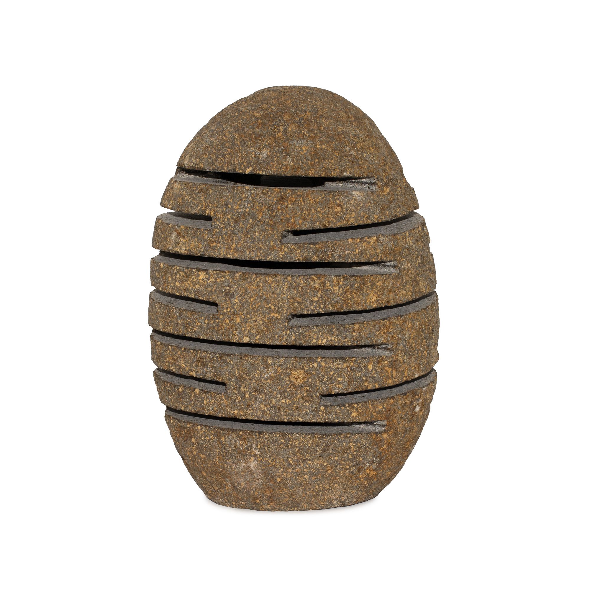 bG9jYWw6Ly9tZWRpYS9TSy9HQy82MFIzMEMxSjY0VktHQ1NLL2I1MjRmZTZjLmpwZw-1.jpg Natural Riverstone Candle Holder - Standing Stone Cut (10x13x22cm) - immagine 1