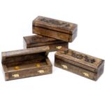 Incense Cone Smoke Box 6" - Mango Wood - immagine 3