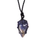 Laced Gemstone Teardrop Pendant - Sodalite - immagine 2