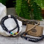 Magnetic Gemstone Bracelet - Black Stone Chakra - immagine 4