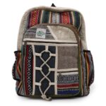 Large Hemp Backpack - Rope & Pockets Style - immagine 4