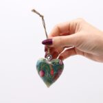 Lrg Decor Wood Heart -  Bird & Floral - immagine 2
