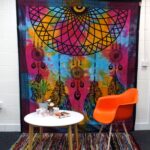 Double Cotton Bedspread + Wall Hanging - Dreamchatcher 230cm x 200cm - immagine 3