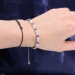 Zodiac Crystal Candle with Gemstone Bracelet - Cancer - immagine 4
