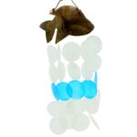 Coconut & Capiz Windchimes - Blue Dolphins - 30cm - immagine 2