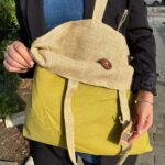 Reversible Jute & Cotton Big Bag - Pistachio - immagine 2