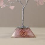 Gemstone Tree with Organite Base - 80 Stone - Rose Quartz - immagine 3