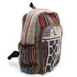 Large Hemp Backpack - Rope & Pockets Style - immagine 5