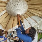 Bali Patio Parasol - Canvas - Natural Decor - 2m