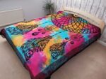 Double Cotton Bedspread + Wall Hanging - Dreamchatcher 230cm x 200cm - immagine 4