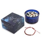 Zodiac Crystal Candle with Gemstone Bracelet - Leo - immagine 2