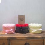 Soap Flower Gift Bouquet - 9 Pink Roses - Square - immagine 9