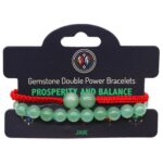 Gemstone Double Power Bracelets- Jade - immagine 2