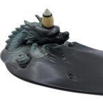 Backflow Incense Burner - Dragon in Pool with Surprising Details - immagine 2