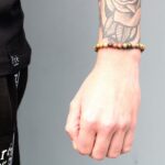 18K Gold Plated Gemstone Black String Bracelet - Tiger Eye - immagine 4