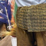 Yoga and Festival Pants - Thai Fisherman  Mandala Mantra on Orange - immagine 6