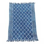 Handmade Indigo Throw - 170x120cm - Midnight Heerak - immagine 2