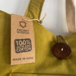 Reversible Jute & Cotton Big Bag - Pistachio - immagine 4
