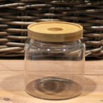 Cottage Bamboo Glass Jar - 10cm - immagine 3