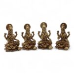 Brass Miniature Gods - Laxmi (52gms)  - 49mm - immagine 6