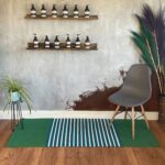 Indian Cotton Rug - 70x170cm - Blue/ Green - immagine 2